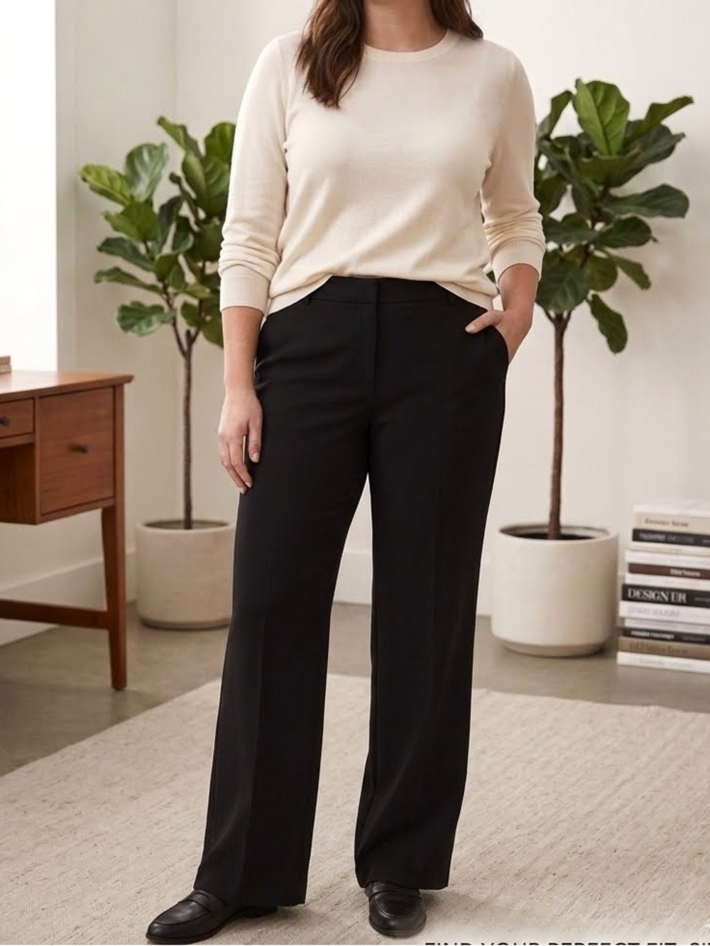 Liz Claiborne Trousers Dress Pants Black Sloane Fit Size 16 EUC minimalist